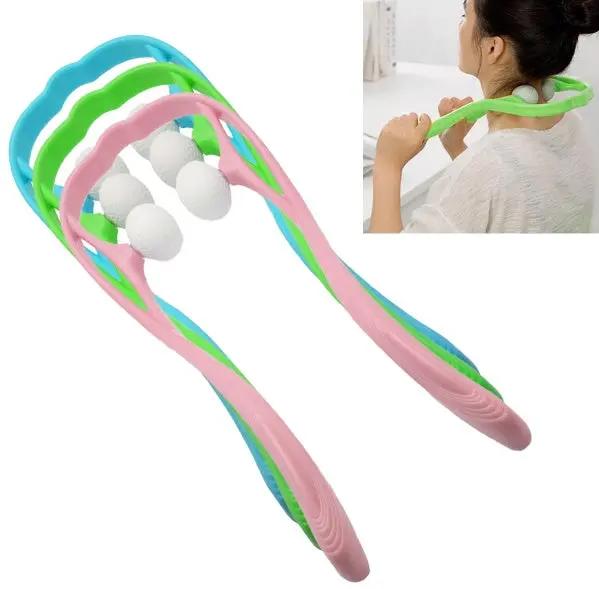 Plastic Pressure Point Therapy Neck Massageador Massagem Relieve Hand Roller Neck Massager For Neck Shoulder Trigger Point - Beyond Bougie Beauty