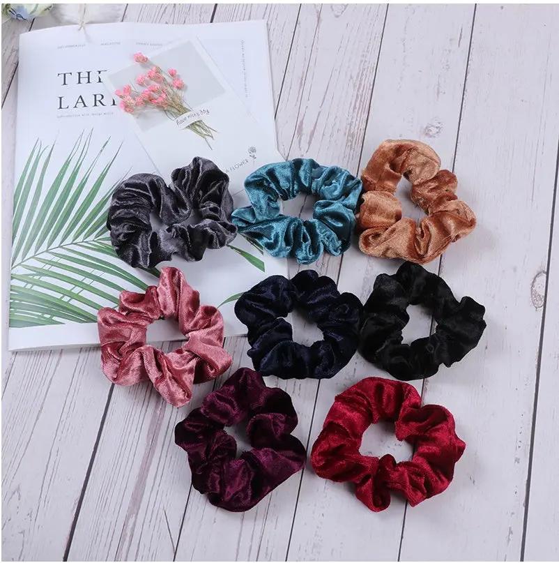 Amazon Golden Velvet Cloth Pig Large Intestine Hair Circle Velvet Mother's Headband - Beyond Bougie Beauty